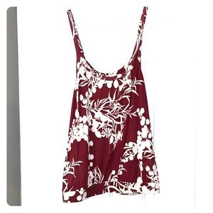 Old Navy floral tank - elastic band at bottom